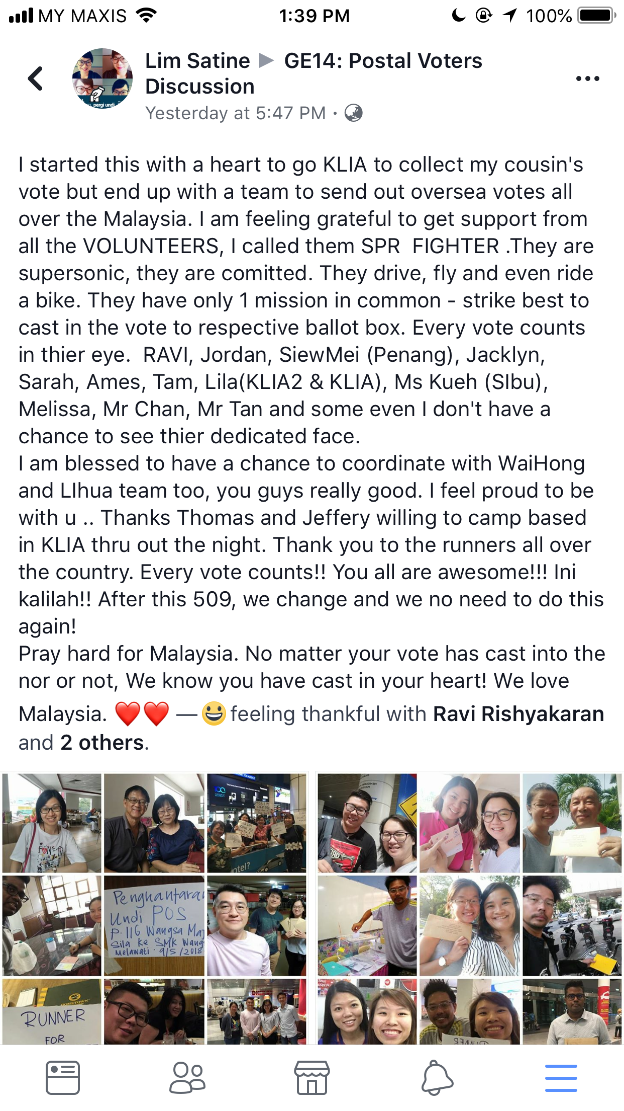 Facebook Because every vote counts.